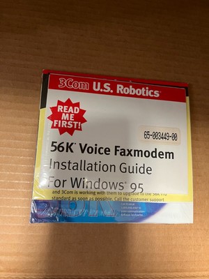 3Com U.S. Robotics 56K Voice Faxmodem installation Guide for Windows 95