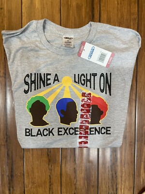 Proud by Design Heather Grey ''Shine a Light on Black Excellence'' Small