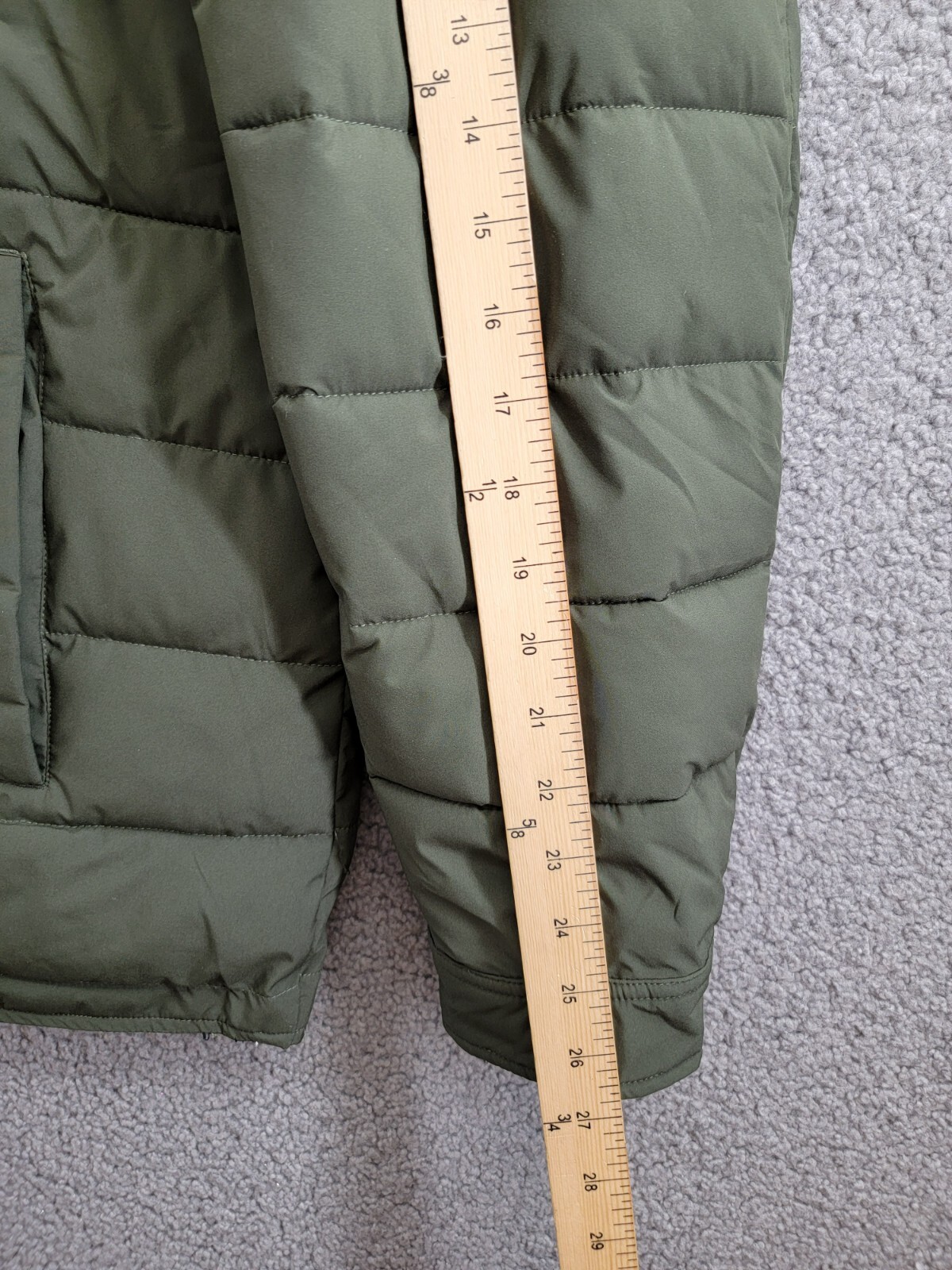 BASS OUTDOOR Colorblocked Padded Shacket Men's XL Green Snap Front Closure L/S - Picture 4 of 16