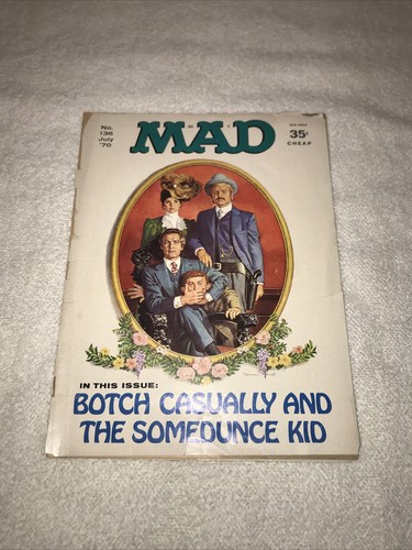 【激レア/ビンテージ/70s】MADマッド マガジン 1970年7月版 MAD Magazine No. 136 July 1970 - Butch Cassidy and the