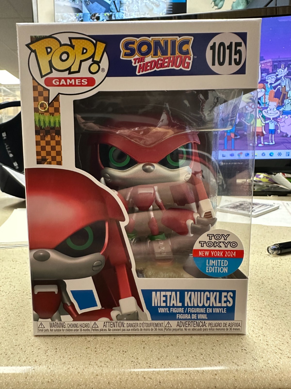 Funko POP! Metal Knuckles Sonic the Hedgehog #1015 Toy Tokyo