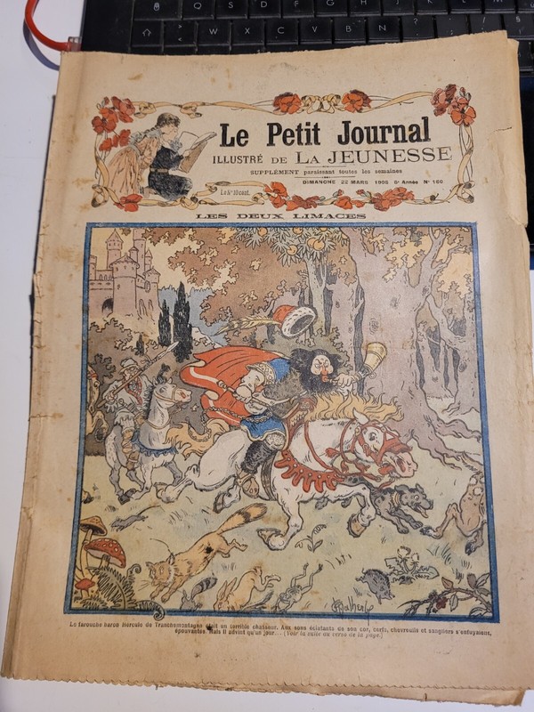 Le Petit Journal IllustrÃ© De La Jeunesse 180 .. Les Deux Limaces ... 1908