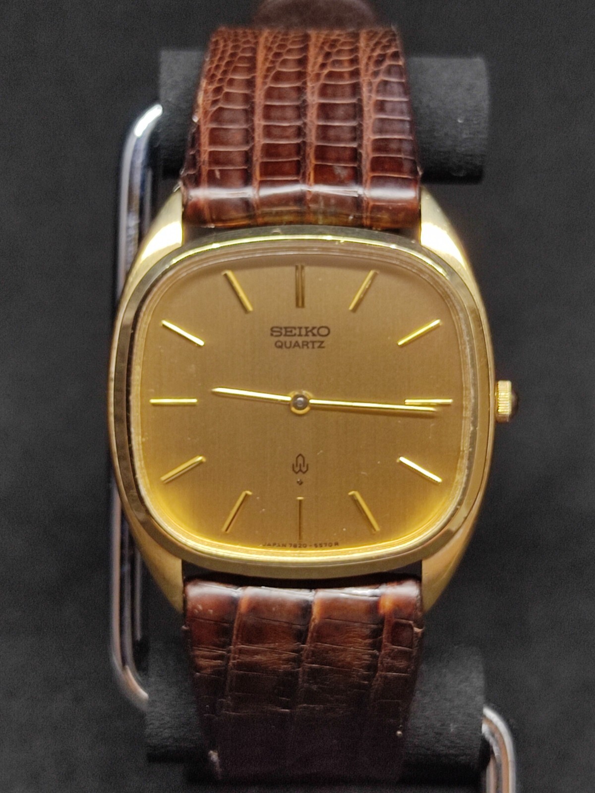 メール便送料無料 SEIKO セイコー 7820-5530 ゴールド 稼働 腕時計 