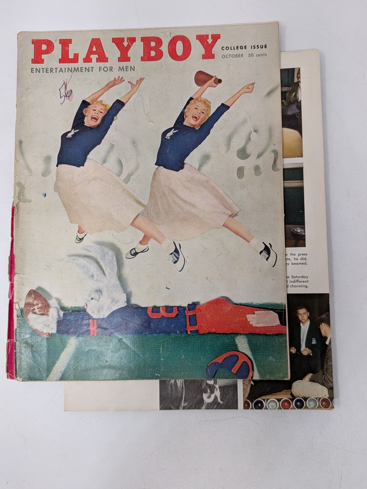 Playboy Magazine October 1956 🔥 PM Janet Pilgrim 🔥 Lesley Conger 🔥 C