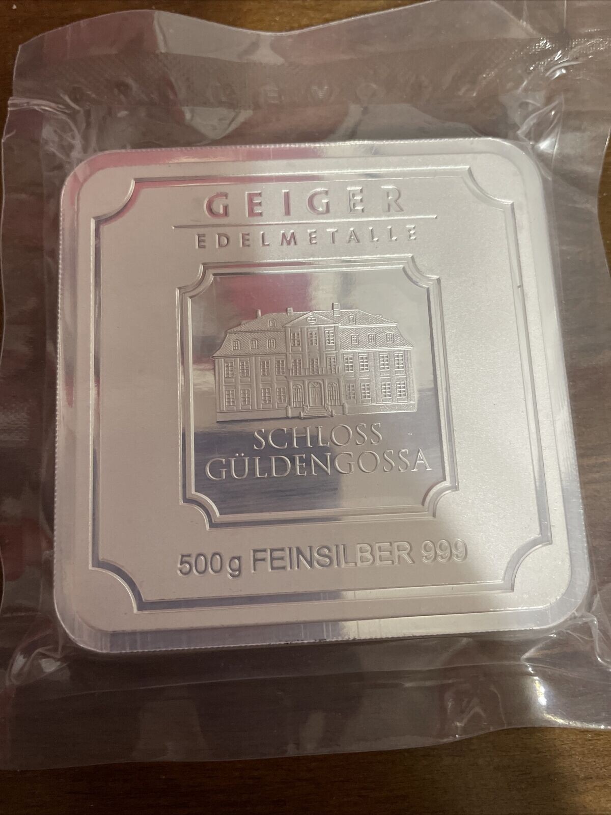 銀杯　銀製　silver 5 Gram Geiger Edelmetalle Square Silver Bar (Capsule)