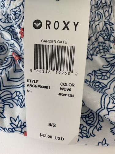 New Roxy Girl Strappy Romper Garden Gate Floral  Size 8 Small