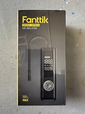 Fanttik X8 APEX Powerful Portable Air Pump & Tire Inflator w/ Power Bank, Black