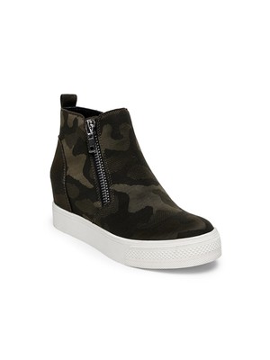 

STEVE MADDEN Женские зеленые спортивные кроссовки на круглой танкетке на платформе 1 дюйм, 9,5 м, Зеленый, WEDG01S1