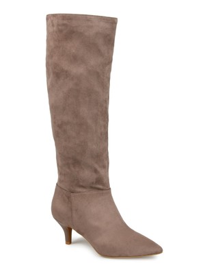 

JOURNEE COLLECTION Женские Бежевые Ботинки Слипоны Vellia Kitten Heel Slouch, Бежевый, VELLIA-WC