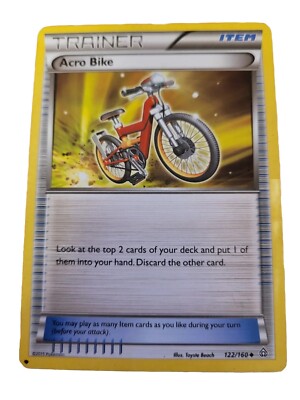 Trainer Acro Bike 122/160 Uncommon XY Primal Clash Pokemon Trading Card