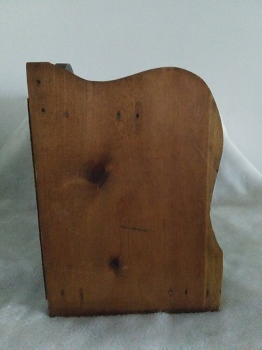 Vintage Carpenter's General Store Country Wooden Bread Box