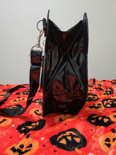 Sweet Midnight Vintage Retro Halloween Orange Black Cat Purse Rare Discontinued