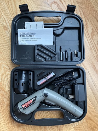 クラフツマン Craftsman 3.6 Volt Screwdriver Craftsman 3.6 Volt Cordless Screwdriver, Britedriver | eBay