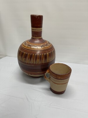 Botellon de Barro sin Plomo Terracota Water Jug 4 QT
