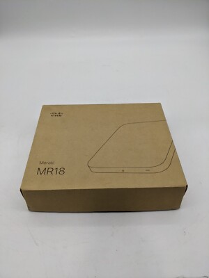 Cisco Meraki MR18-HW Dual-Band Cloud Managed Wireless Access Point PoE