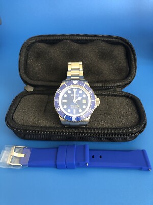 ABYSS DIVER AUDAZ PROFESSIONAL DIVER BLUE DIAL 1000M / 3300FT AUTOMATIC WATCH