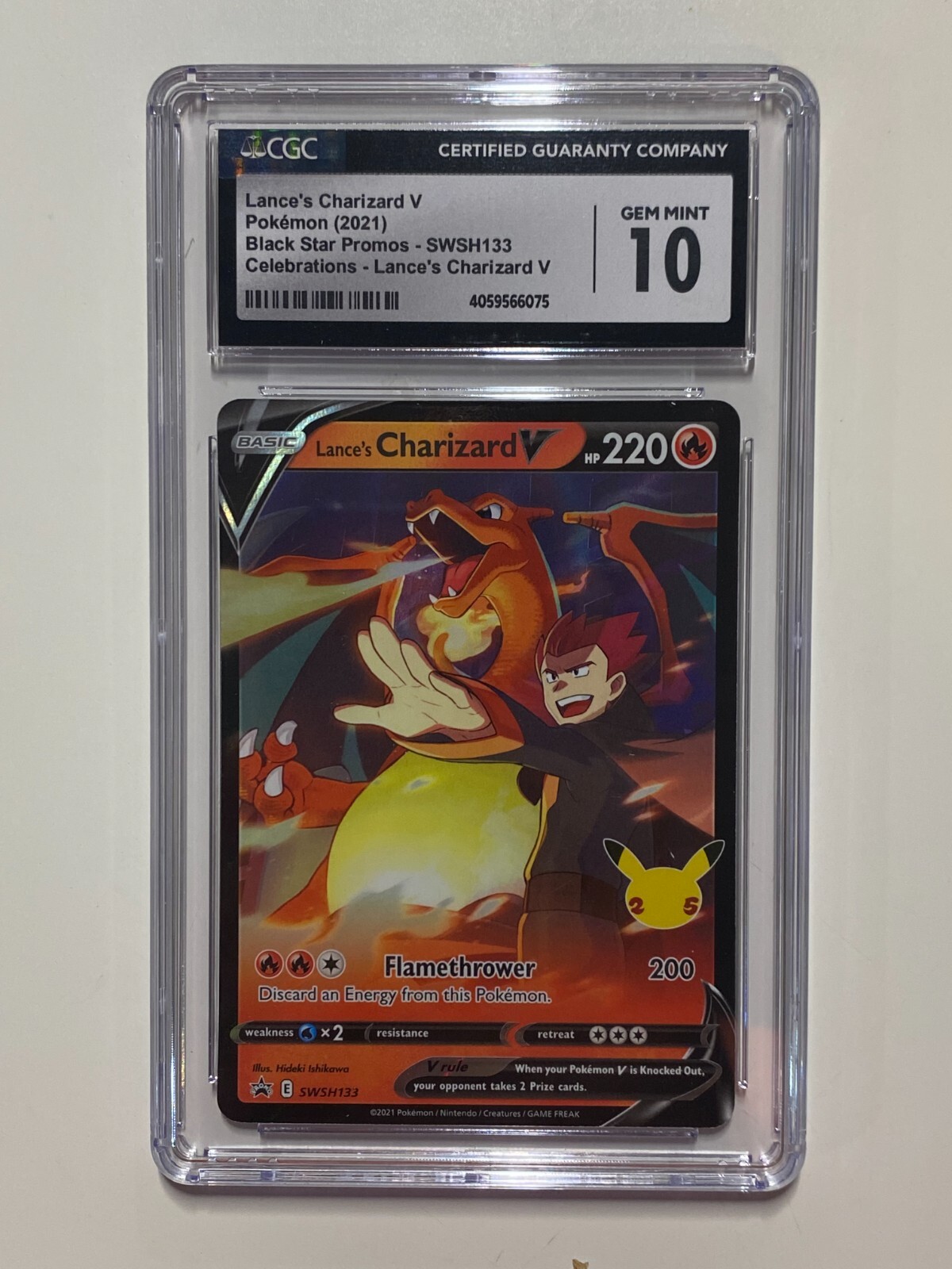 Pokemon Lance's Charizard V CGC 10 GEM Mint - Black Star Pokemon Lance's Charizard V CGC 10 GEM Mint - Black Star