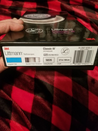 3m Littmann Classic III Stethoscope 27-Inch - Turquoise model #5835