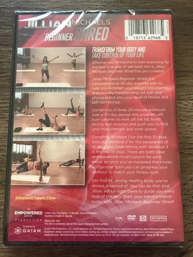 Jillian Michaels Beginner Shred Workout DVD BRAND NEW!! Never Opened.