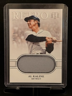 Panini Retro Materials RM-AK 2020 Al Kaline Game-Worn Memorabilia Card 05/25