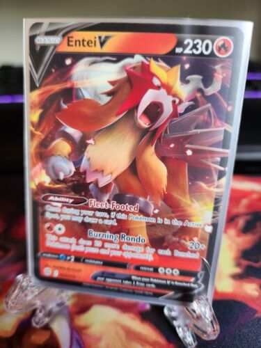Pokemon Entei V - Ultra Rare - 22/172 - Brilliant Stars NM Pokemon Entei V - Ultra Rare - 22/172 - Brilliant Stars NM