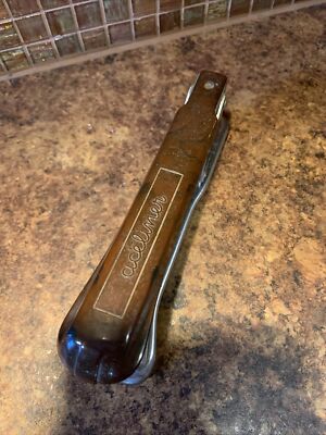 Ace Liner Model 502, Vintage Bakelite Stapler Brown Art Deco MCM