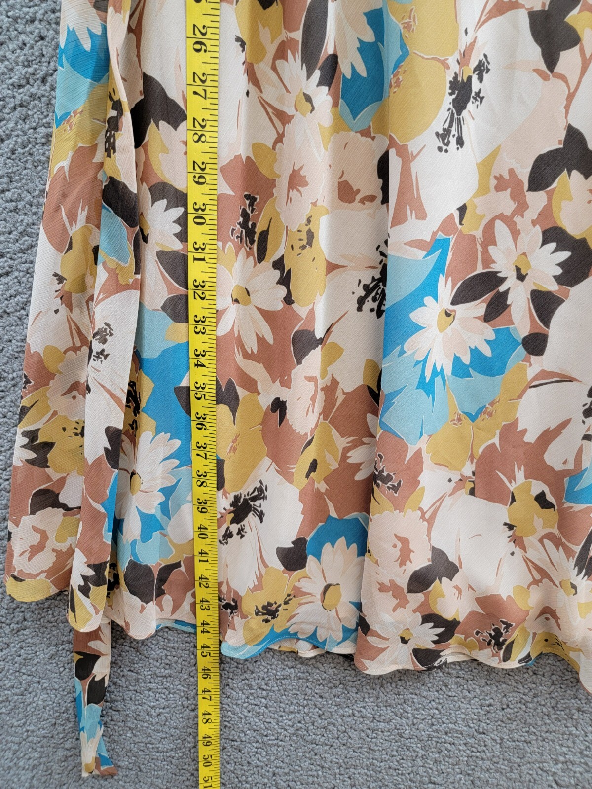 Lauren Ralph Lauren Floral Empire-Waist A-Line Dress Women's 4 Multi Side Zip - Picture 7 of 15