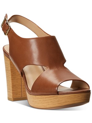 

Женские коричневые сандалии LAUREN RALPH LAUREN 1-1/2 дюйма на платформе Feona с ремешком на пятке, Коричневый, 802868591001