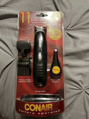 CONAIR Battery Operated Beard & Mustache Trimmer Sealed For 
