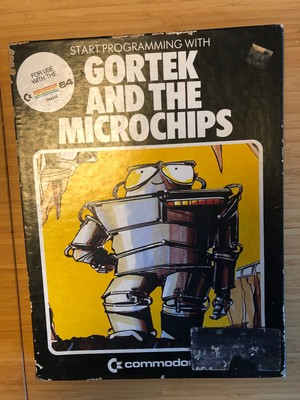 Vintage Gortek And The Microchips For Commodore 64 Cassette Game NOT TESTED