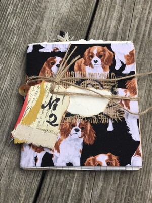 Junk Journal Handmade, Vintage Puppy dog