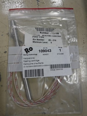 Robatech 109043 Heating Cartridge Heater NEW IN BAG I9