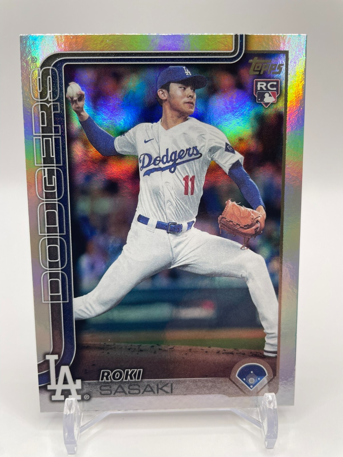 2025 Topps Series 2 #558 Roki Sasaki Dodgers Rookie Silver
