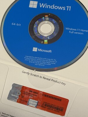 Windows 11 Home 64-bit ENGLISH 1PK DSP DVD Physical | Brand New & Sealed