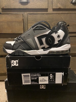 DC Shoes Cortex Black Grey White Size 9.5 RARE