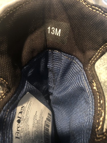 Fire-Dex FDXL100 Red/Black leather Structural fire fighting boot, Size 13 M