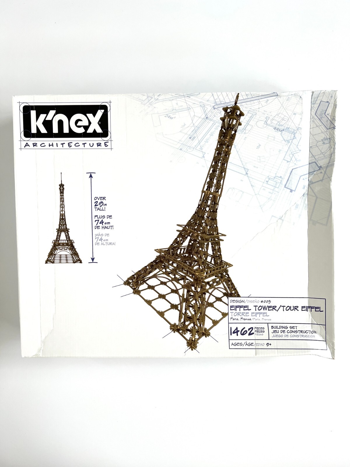 K'NEX Architecture: Eiffel Tower Building Set - NEW, Damaged K'NEX Architecture: Eiffel Tower Building Set - NEW, Damaged