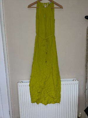 OASIS LIME GREEN BREEZY SUMMER DRESS SIZE 6 LONG WOMEN'S/UNISEX NEW TAGS RRP£57