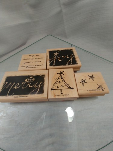 4 Stampin Up Christmas Holiday Wishes Spirit Tag Frosty Stamp Sets Lot Retired