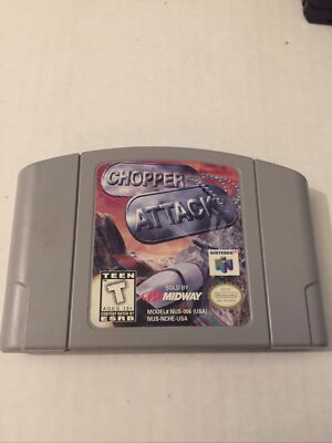 Nintendo 64 Chopper Attack Game Only Very Rare!!