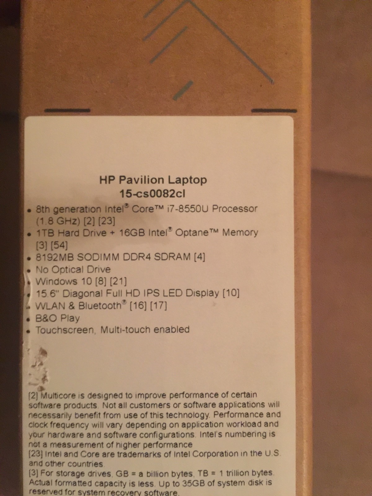 Hp pavilion touchscreen laptop