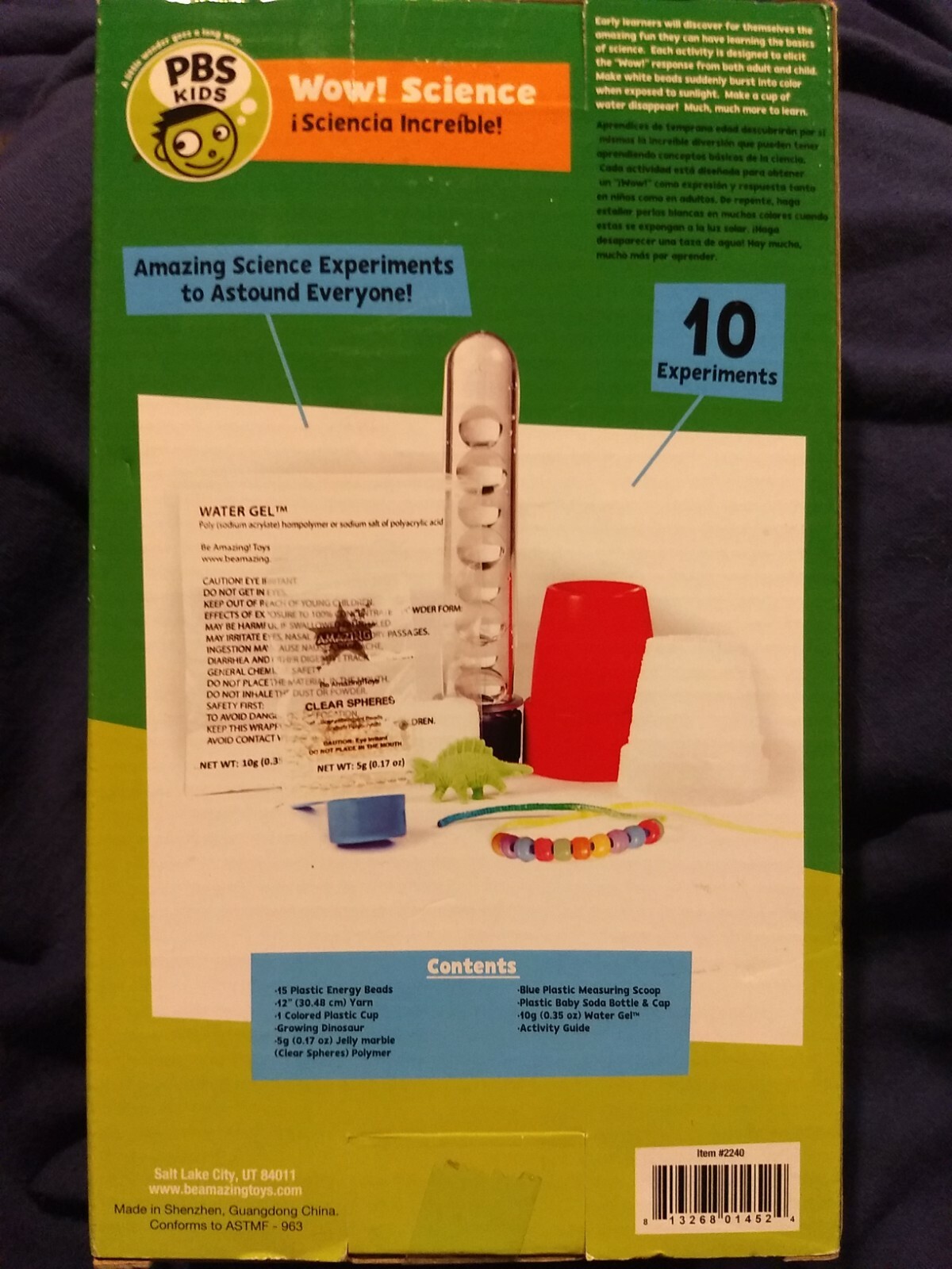 PBS Kids Wow! Science 10 experiments 4+ Amazing Science experiments 2240 New