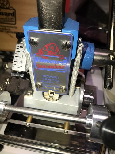 Howard Personalizer Hot Foil Imprinting Machine w/ Fonts, Foil, & Attachments