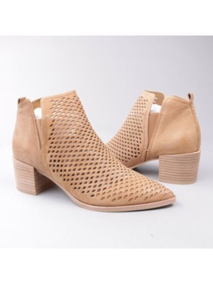 

Женские коричневые ботильоны без шнуровки DOLCE VITA Bianca с острым носком на блочном каблуке, Коричневый, BIANCA