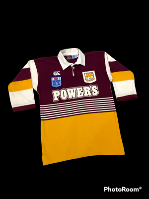 VINTAGE 1988 CANTERBURY OF NEW ZEALANF BRISBANE BRONCOS NSW RL JERSEY 