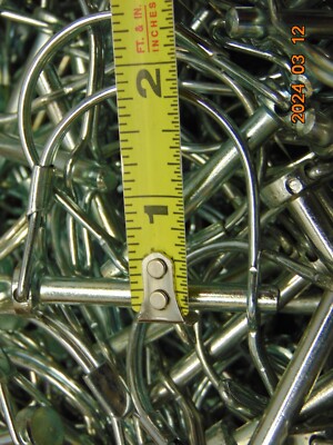 (LOT OF 25) 1/4'' COUPLER SAFETY PIN SNAP LOCK TRAILER SQUARE HANDLE TOWING HITCH