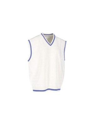 Pre-owned Alexander Wang Jacquard Logo Vest In White