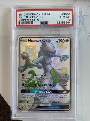 Shiny Mewtwo Gx Full Art 10 Prices 137 00 2 080 Mavin
