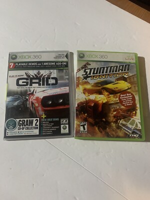 xbox 360 lot of 2 GRID (2007 ) Stuntman ignition ( no manuals )