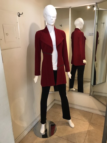 Pre-owned Eva Varro Womens Barcelona Long Jackets In Navy Blue